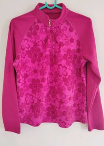 Pink Floral Pullover