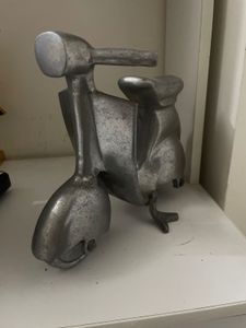 Vintage Metal Scooter Sculpture