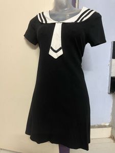 Pintrest korean Sailor Collar Mini Dress