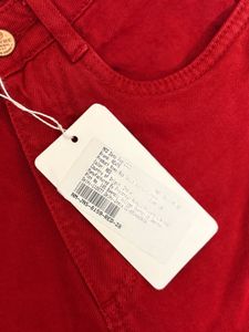 Red solid boot cut / straight Jeans