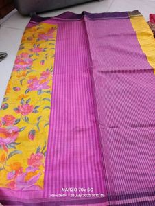 Tussar Embroidery Saree