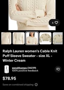 Cream Cable Knit Sweater