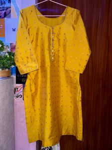 Yellow Banarsi Suit (with dupatta And Shalwar)