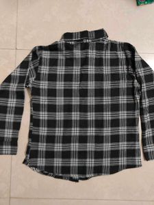 Black Shirts for Women Plaid Flannel Shirt