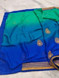 Multi Colour Saree With Blouse