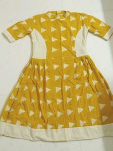 Yellow Printed Dress