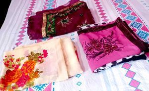 3sareeFloral &amp; Polka Dot Fabric Bundle