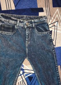 Vintage Wash Denim Jeans