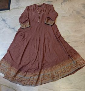 Anarkali Kurta With Pant N Dupatta