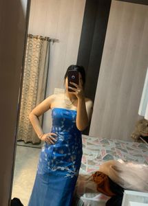 Teal Pretty Tubeless Gown ❤️🌸🦋