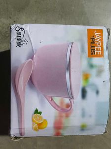 stainless steel, plastic soup bowl with lid &amp;spoon