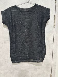 Elegant Black Lace Top