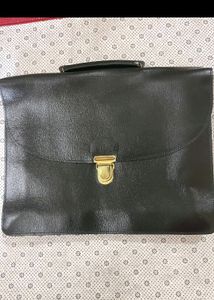 Original Leather Fire Tested Laptop Cum Office Bag