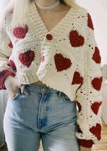 Heart Crochet Cardigan