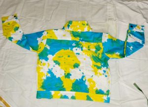 Baesd Tie&amp;Dye Denim Jacket💛💙✨