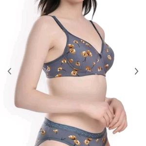 Floral Print Lingerie Set