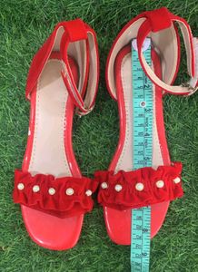 Korean Red Sandal For Gilrs (7-8 YEARS)
