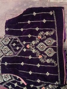 Elegant Velvet Lehenga Choli Set