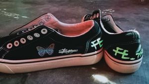 FEIYAO BLACK DENIM SHOE