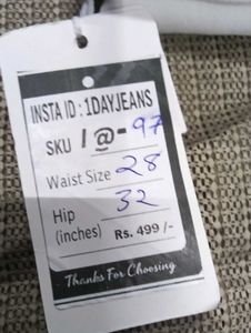 I@97 Size-28 (Sale) Latest Ladies high waist Jeans