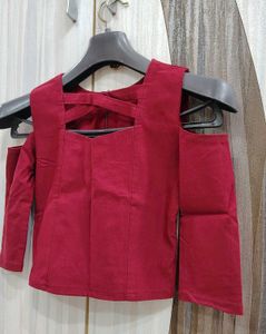 Marron Crop Top
