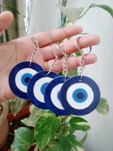 Evil Eye Keychains (Set of 4) With Your NAME