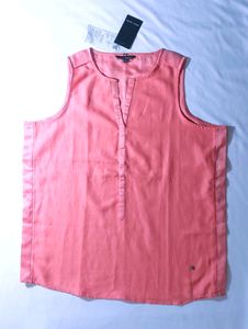 Arrow Coral Semi-formal V-shape Neckline Top
