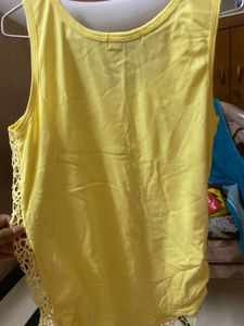 Yellow Party Wear Top