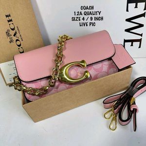 COACH IDOL 23 SIGNATURE SHOULDER SLING BAG WITH BO