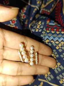 Pearl & Rhinestone Ear Cuffs