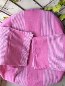 Pink Striped Bedsheet