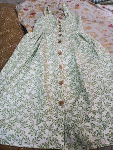 Leaf Print Sundress