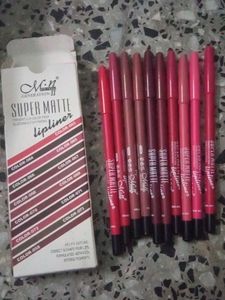 10 DIFFERENT SHADES MATE LIPLINER SUPER MATE