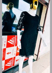 Jet Black Bodycon Dress