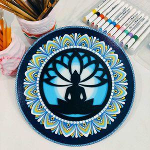 Hand-Painted Buddha Mandala Art