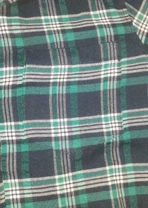 Oversized Pullover Checkered Shirt