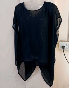 Silky Chiffon Sheer Top