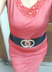 Brand new bodycon one piece dress with Beaded Neck