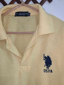 USPA Yellow Polo Shirt