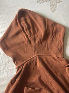 Forever 21 Hooded Crop Top