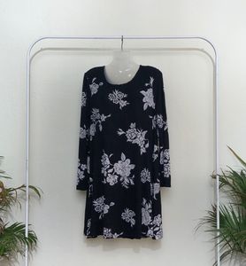 Old Navy Imported Black Printed Dress(Women’s)