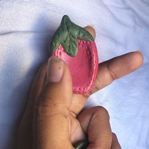 Strawberry Worry Stone 🍓