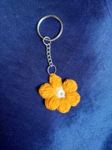 Flower bag charm and keychain