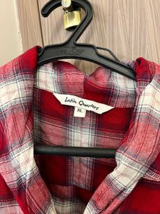 LQ - Red Plaid Flannel Shirt