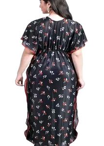 Printed Nightwear Fancy Satin silky stylish Printe