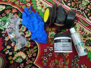 Brustro Studio Gesso , Glasses, Respirator Mask...