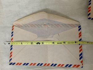 Vintage Airmail Letter Envelopes Set Of 2