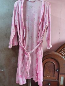 Pink Floral Robe