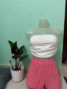 White Bandeau Top 🦢🤍