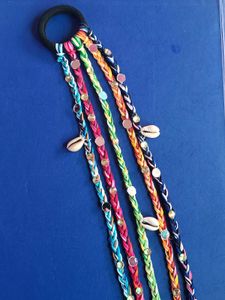 Navratri Braided Hair Tie with Shells